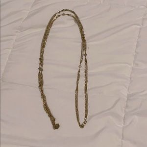 Gold statement necklace